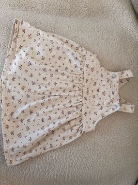 H&M Cream Dress with Pink and Orange Floral Print